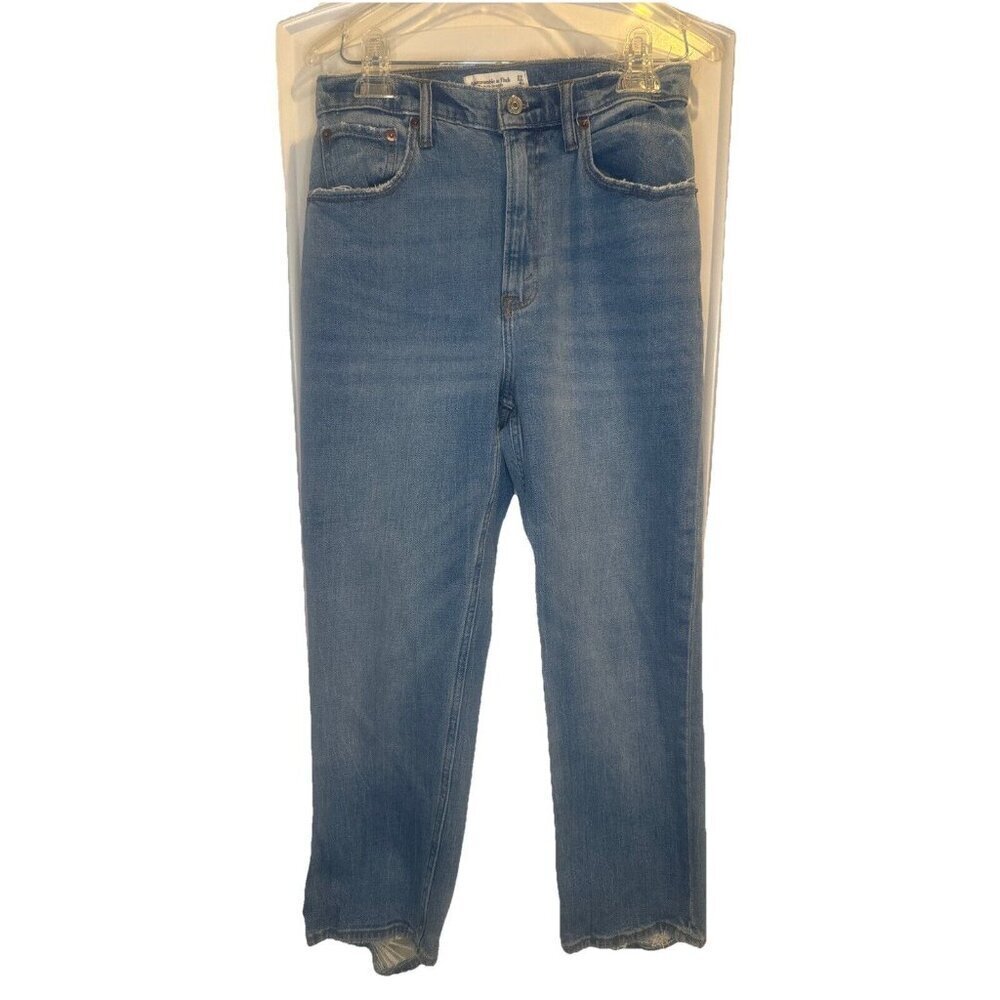 Abercrombie & Fitch Womens Ultra High Rise Ankle Straight Curve Love Jeans 27/4S